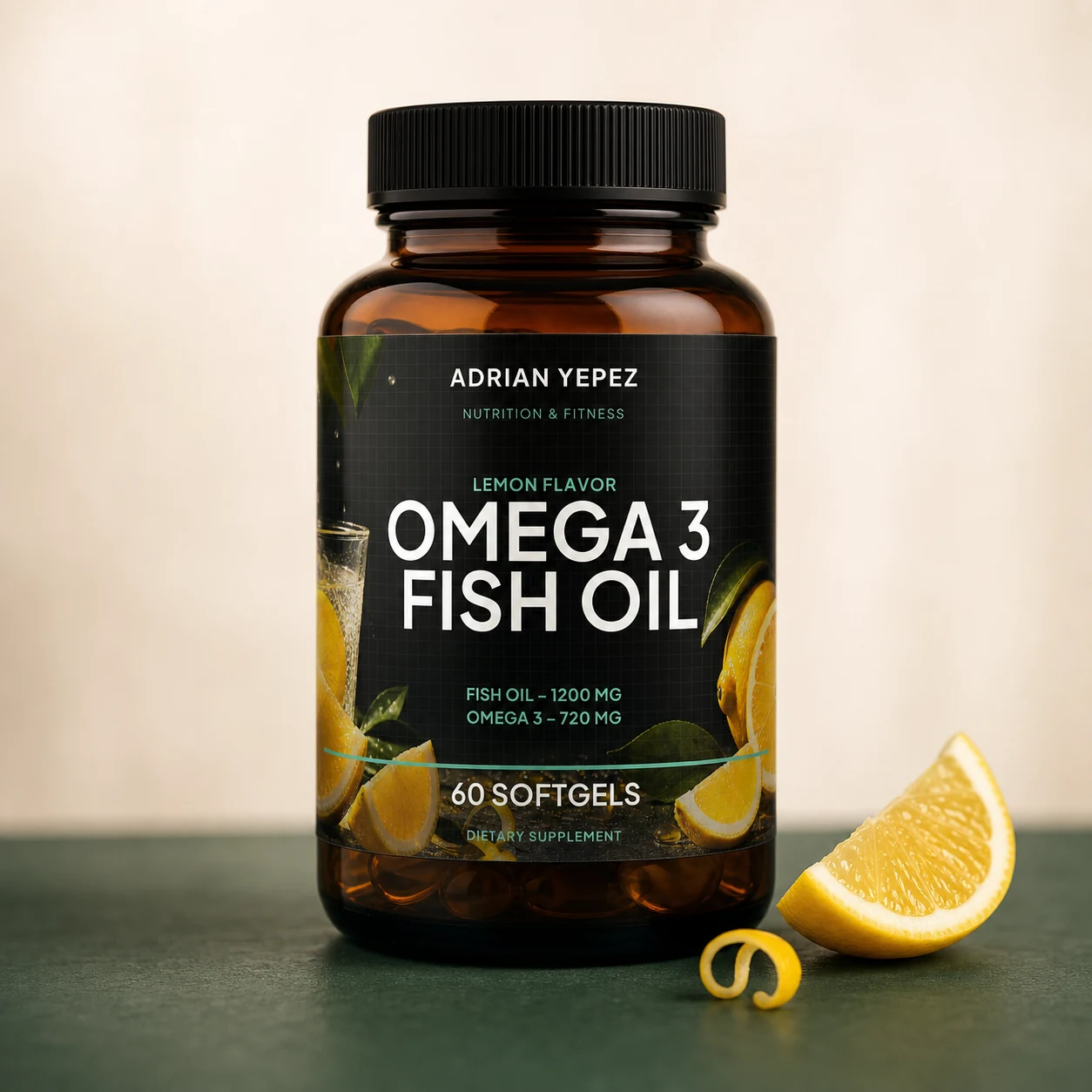 Omega 3 Fish Oil AYNF sabor limón