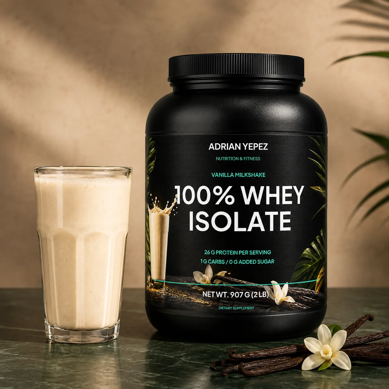 100% Whey Isolate AYNF sabor vanilla milkshake de 2 lb